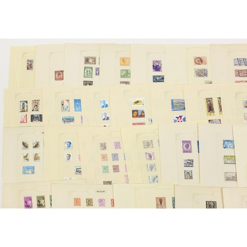 1896 - Extensive collection of Belgium and Colonies stamps arranged on several pages