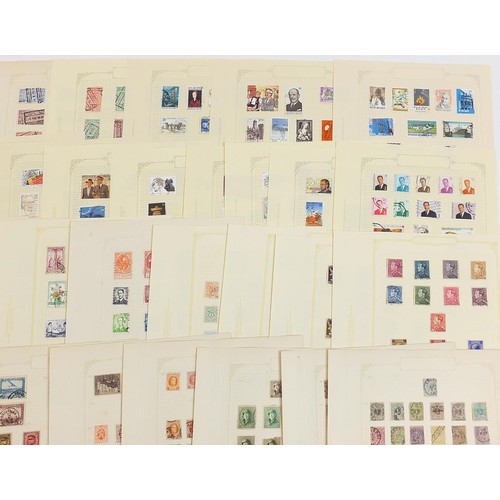 1896 - Extensive collection of Belgium and Colonies stamps arranged on several pages