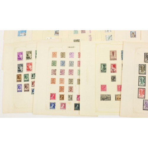 1896 - Extensive collection of Belgium and Colonies stamps arranged on several pages