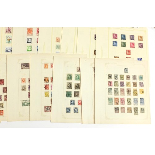 1896 - Extensive collection of Belgium and Colonies stamps arranged on several pages