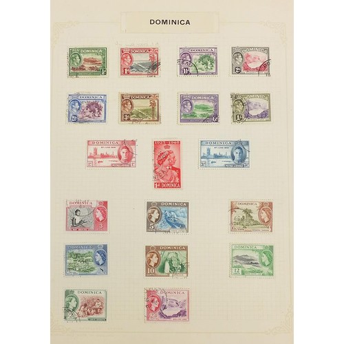 1933 - Commonwealth stamps on several pages including Malaya, Indian States, Dominican Republic and Austral... 