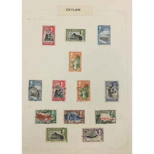 1927 - Commonwealth stamps including Cayman, China and Ceylon arranged on several pages