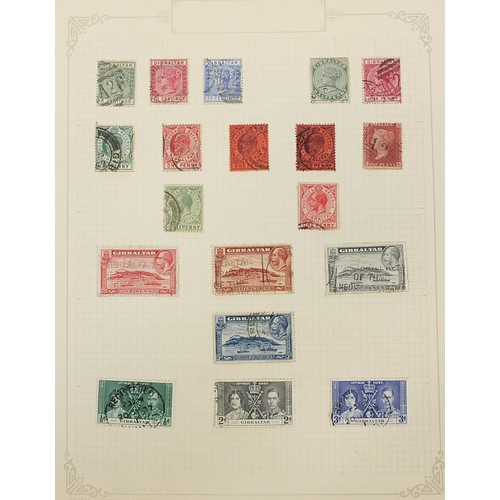 1931 - Commonwealth stamps including Gibraltar, Gilbert Islands and Grenada arranged on several pages