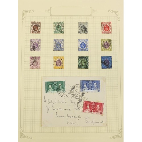 1923 - Collection of Hong Kong stamps from early including high value arranged on several pages