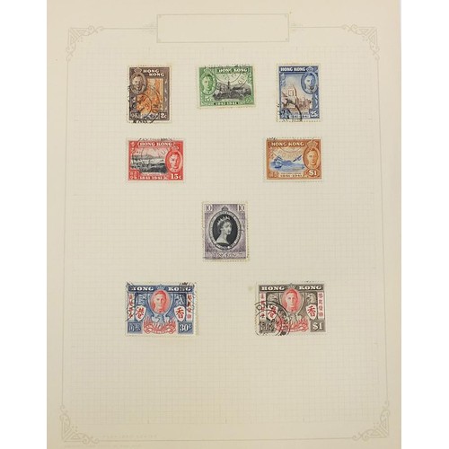 1923 - Collection of Hong Kong stamps from early including high value arranged on several pages