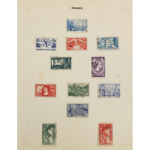 1902 - French collection of stamps arranged on several pages