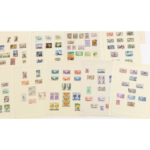 1901 - Middle Eastern collection of stamps including Lebanon and Morocco, arranged on several pages