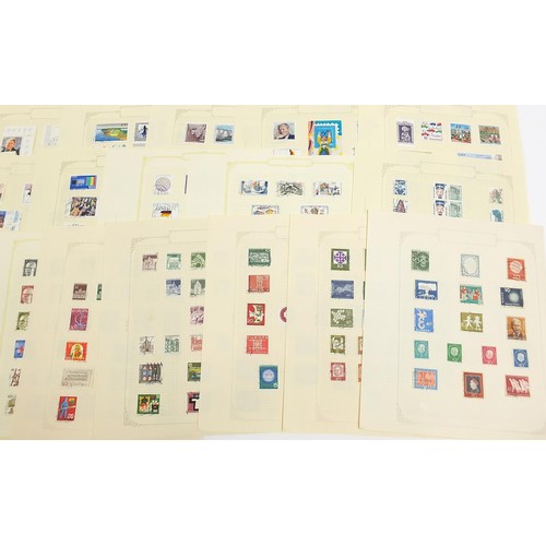 1941 - West German stamps arranged on several pages