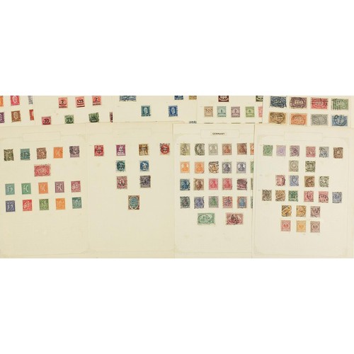 1936 - German Reich stamps arranged on several pages