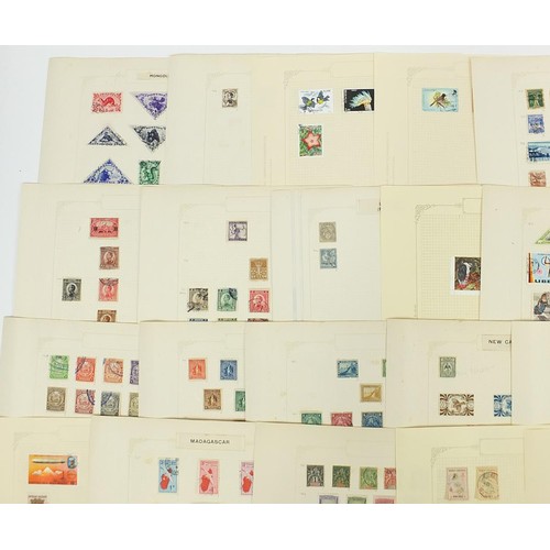 1944 - General collection of stamps including Europe and Central America and Latin America arranged on seve... 