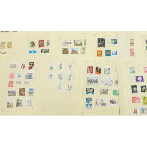 1944 - General collection of stamps including Europe and Central America and Latin America arranged on seve... 