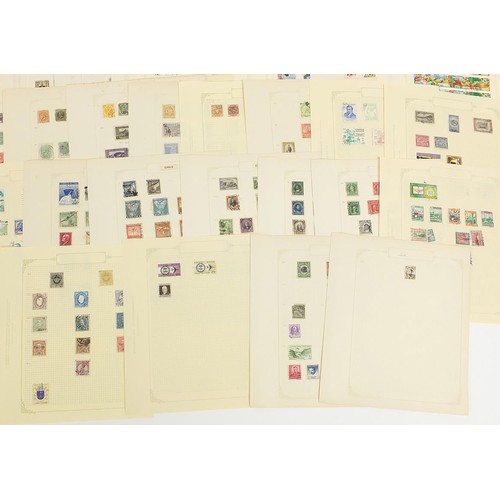 1950 - World collection of stamps including Austria and Brazil arranged on several pages