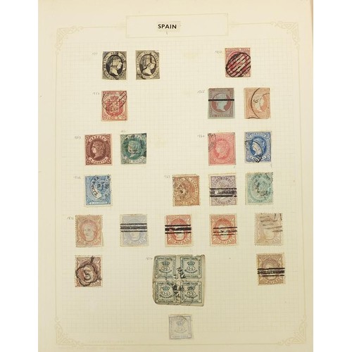 1947 - Extensive collection of Spanish stamps from early arranged on several pages