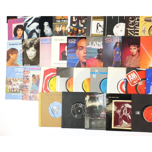 632 - Collection of 45rpm records including Paul McCartney, Kylie Minogue, The Human League and Jason Dono... 