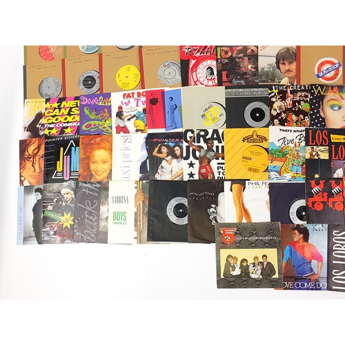 634 - Collection of 45rpm records including Roxanne, The Electric Light Orchestra, Depeche Mode and Cultur... 