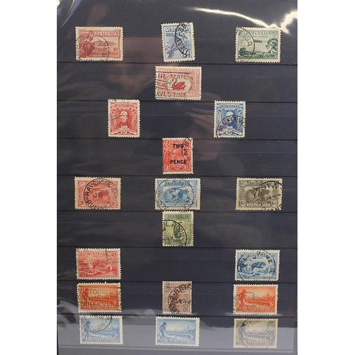 1920 - Australian collection of stamps from early in stock book