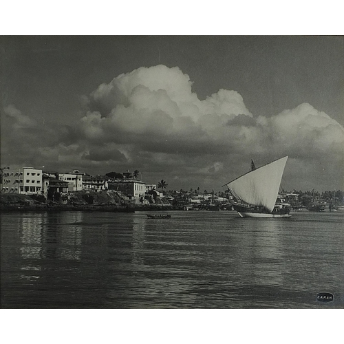 538 - Collection of East African Railway Harbour advertising photographs including tribesmen, some with st... 