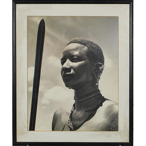 538 - Collection of East African Railway Harbour advertising photographs including tribesmen, some with st... 