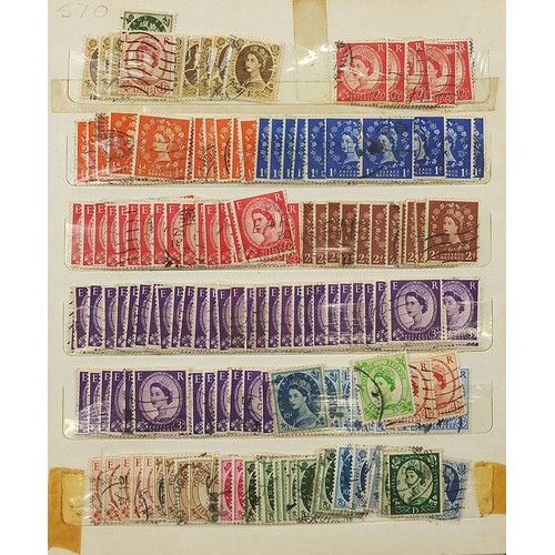 1970 - World stamps arranged in albums and on sheets including Mexico and Great Britain