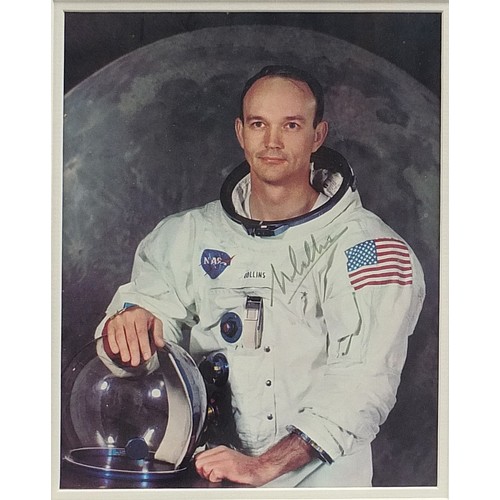 533 - Neil Armstrong, Edwin Aldrin Junior and Michael Collins, Apollo 11 ink signatures on photographs, wi... 