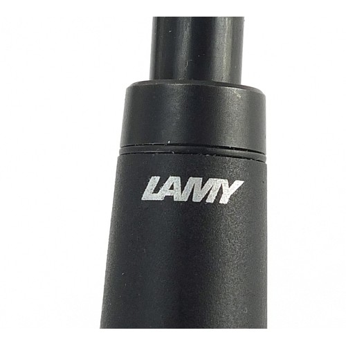 416 - Two Lamy pencils and accessories comprising two boxes, tin case and leather design case