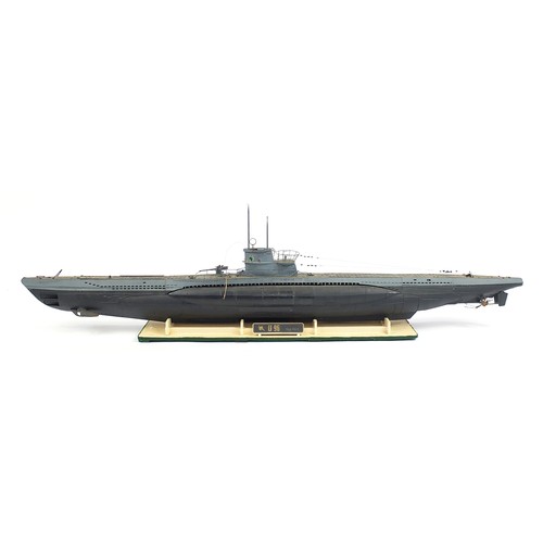 487 - Large military interest model of a German Submarine, U96 TYP VII C, 130cm in length