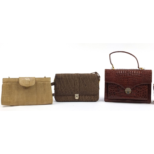 Vintage animal skin on sale handbags