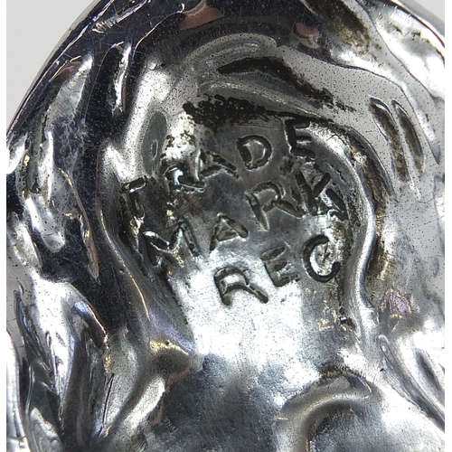 101 - 1930's motoring interest chrome plated Spirit of Ecstasy Phantom car mascot raised on a later ebonis... 