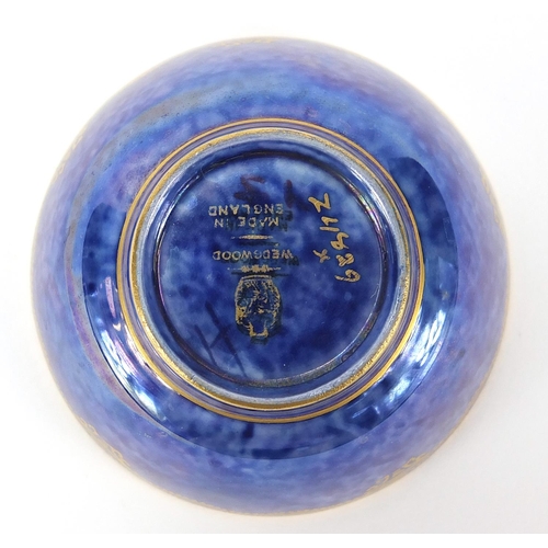 87 - Wedgwood Fairyland lustre bowl hand painted with a serpent, inscribed Z4829 to the base, 6cm in diam... 