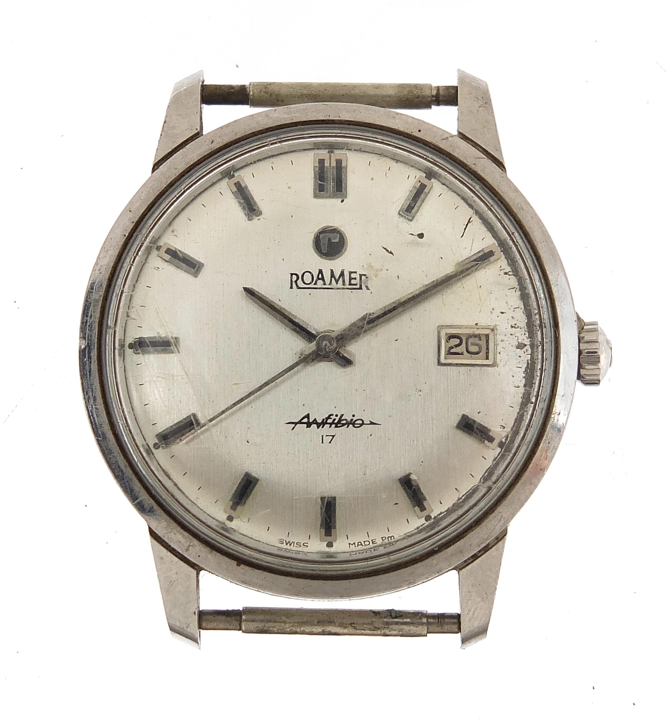 Roamer vintage gentlemen s Roamer Anfibio 17 wristwatch with date