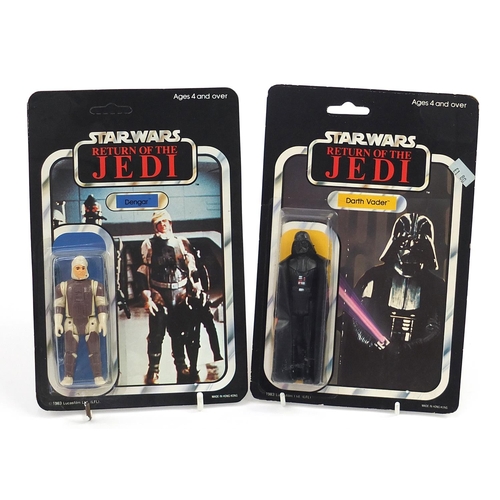 301 - Two 1983 Star Wars Return of the Jedi figures housed in sealed blister packs including Darth Vader a... 