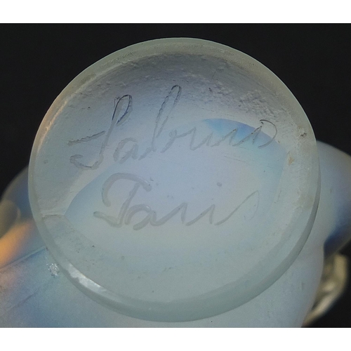 169 - Sabino, French Art Deco opalescent swan paperweight, 4cm high