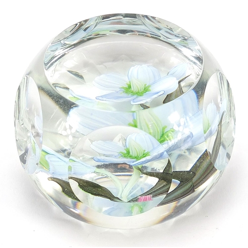 97 - Caithness Whitefriars Dreamer glass paperweight with box, 37/200, approximately 7cm in diameter