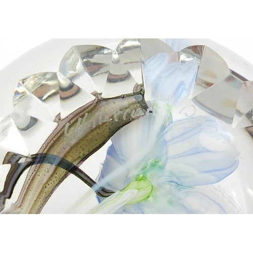 97 - Caithness Whitefriars Dreamer glass paperweight with box, 37/200, approximately 7cm in diameter