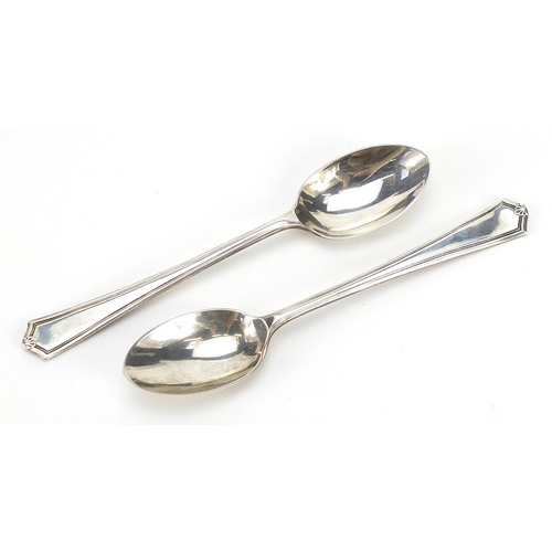 835 - Charles William Fletcher & Son Ltd, set of six George VI silver teaspoons housed in a fitted case, S... 