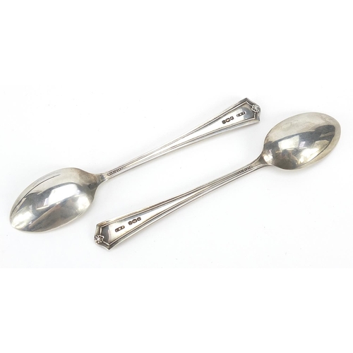 835 - Charles William Fletcher & Son Ltd, set of six George VI silver teaspoons housed in a fitted case, S... 