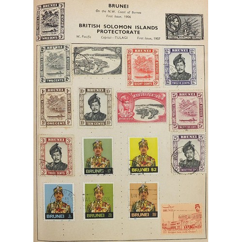 2208 - Collection of British and world stamps and reference books including The Olympics and royal examples