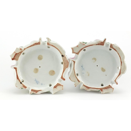 142 - Meissen, pair of German porcelain figures incised 2185 to the bases, 24cm high