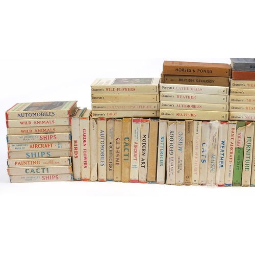 2212 - Large collection of over one hundred Observer books, most with dust jackets including Aircraft, Geol... 