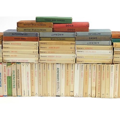 2212 - Large collection of over one hundred Observer books, most with dust jackets including Aircraft, Geol... 