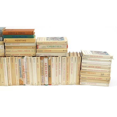 2212 - Large collection of over one hundred Observer books, most with dust jackets including Aircraft, Geol... 