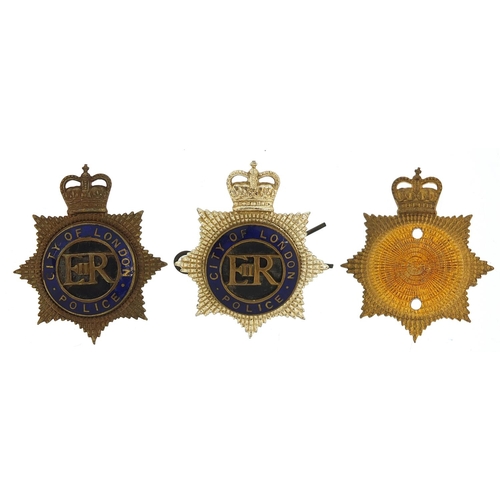 2179 - Two City of London Police badges and one other