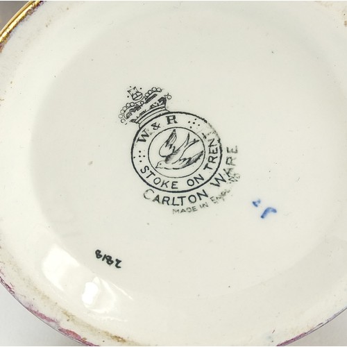 88 - Carlton Ware baluster vase and cover gilded in the dragon and cloud pattern, numbered 2818, 30.5cm h... 