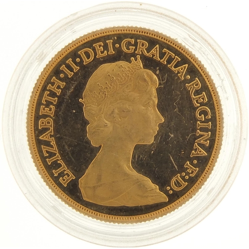 13 - Elizabeth II 1980 gold double sovereign - this lot is sold without buyer’s premium, the hammer price... 