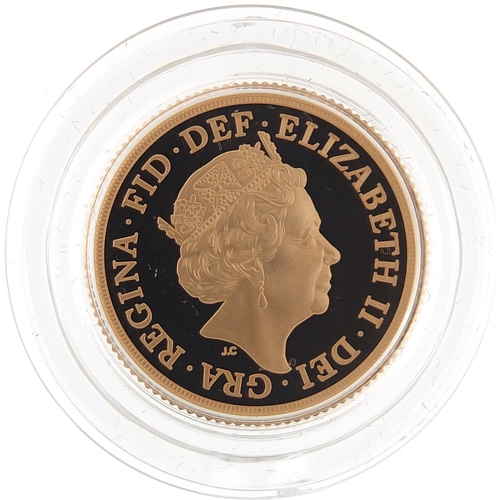 26 - Elizabeth II 2020 gold proof sovereign with box and certificate, 7881/7995 - this lot is sold withou... 