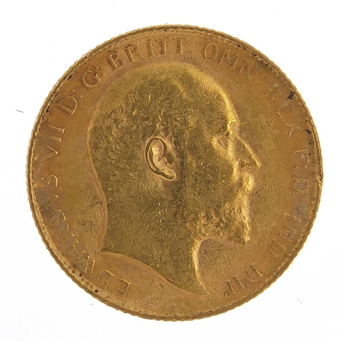 27 - Edward VII 1907 gold half sovereign - this lot is sold without buyer’s premium, the hammer price is ... 