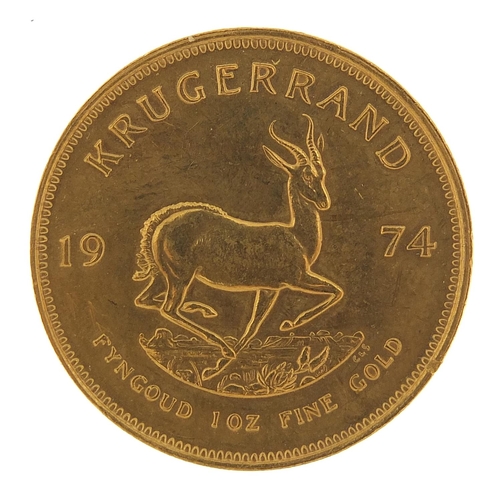 29 - South African 1974 gold krugerrand - this lot is sold without buyer’s premium, the hammer price is t... 