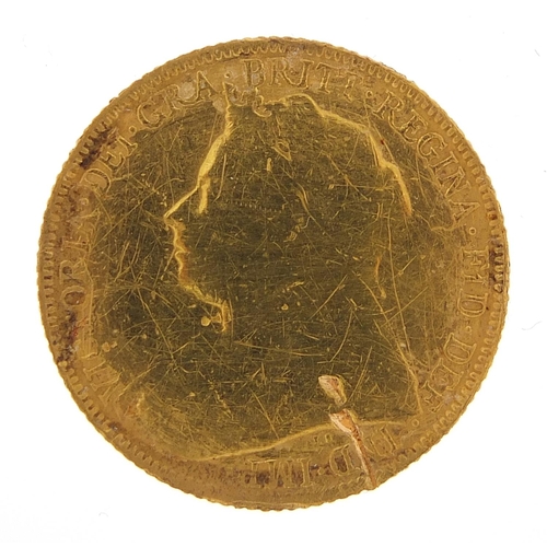 36 - Queen Victoria 1899 gold sovereign - this lot is sold without buyer’s premium, the hammer price is t... 