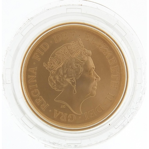 4 - Elizabeth II 2020 75th Anniversary of VE Day brilliant uncirculated gold sovereign with certificate ... 