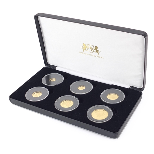 65 - Elizabeth II 2021 Fiftieth Anniversary of Decimalisation 24ct gold proof coin collection with box an... 